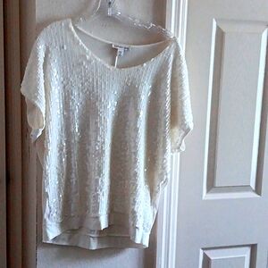 Sequined knit top